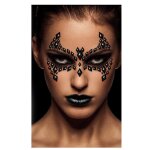 Bijoux adhsifs visage chauve - souris noir