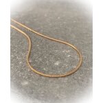 Bijoux - bijouxia - cha�ne 45 cm maille serpent ronde plaqu� or - femme - 750 / 1000