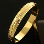 Bijoux cadeau de nol bracelet jonc plaqu or pour femme bijoux taille 6 poucesouvert bracelet8mm large ...