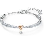 Bracelet femme - swarovski - ronde jonc - cristaux swarovski elements - plaqu or