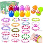 Bijoux - oeufs de p�ques - surprise - 16 bracelets - cadeau enfant - fille 5 ans et plus