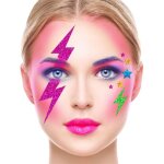 Bijoux de peau adh�sif - �clair - multicolore - adulte - synth�tique - mixte