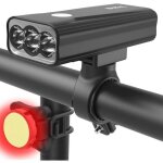 Bikil lumiere velo 6400mah lampe velo 2400 lumens eclairage velo a led puissant lumi�re velo avant et ...