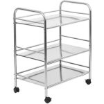 Bilingda� chariot 3 �tages desserte de service cuisine professionnel 61 * 36 * 75cm