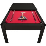 Billard am�ricain ambiance 7ft - 2265 x 1265 x 80 cm avec accessoires et plateau d�natoire - couleur ...