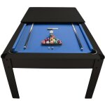 Billard américain harmony 6ft - 2065 x 1165 x 80 cm avec accessoires et plateau dînatoire - couleur ebène ... Billard américain harmony 6ft - 2065 x 1165 x 80 cm avec accessoires et plateau dînatoire - couleur ebène ...