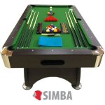 Billard americain neuf snooker table de poll biljart salon 7 ft - green season table de billard dimensions ...