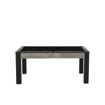 Billard convertible en table  manger - floride - industriel tapis noir - 6 personnes