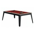 Billard ren pierre steel oslo pieds gris drap rouge - 2360 - enfant - 134x49x47cm - multicolore