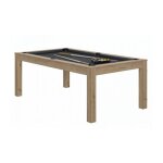Billard transformable en table - ren pierre - charme chne sabl - drap gris ardoise - enfant - 134x49x47cm ...