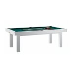 Billard transformable en table ren pierre lafite blanc - drap vert
