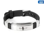 Billie eilish bracelets en silicone en acier inoxydable pour unisexe femmes hommes sport bracelets bijoux ...