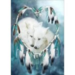 Bimkole 5d diy diamond painting kits loups broderie diamant kits de broderie au point de croix d�cor ...