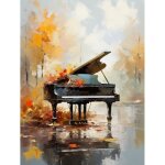 Bimkole peinture par num�ros kits paysage kit de peinture � lhuile num�rique piano toile pinceaux acrylique ...