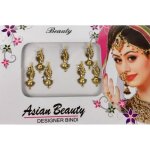 Bindi dor� 5 bijoux de tete front bollywood indiens autocollant