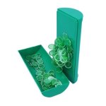Bingo loto - boite magnetique + 100 pions coloris vert - kit jeu 3 en 1 : couvercle baton jetons rangement ...