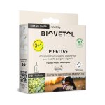Biovetol - antiparasitaire - pipettes grand chien bio - 5ml (x3 + 1)