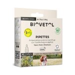 Biovetol - antiparasitaire - pipettes moyen chien bio - 3ml (x3 + 1)