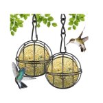 Bird feeder pour petits oiseaux sauvages 2pcs mangeoire � oiseaux suspendue � boule mangeoires pour oiseaux ...