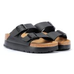 Sandales cuir birkenstock arizona suede - homme - vert - faded khaki - boucle de serrage - plat