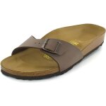Birkenstock - madrid - mules & sabots en cuir pour femme - marron fonc et brun