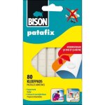Bison - pte  fix patafix 80 pastilles adhsives dtachables et rutilisables blanches