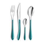 Bistro 1 - 2 - 3 bleu canard - m�nag�re 24 pi�ces