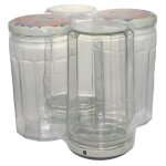 Bj pack 4 confituriers avec couvercle - 645 ml