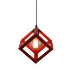 Bk suspension design cage cube luminaire contemporain lustre abat - jour carr pour salon salle  manger ...
