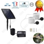Bk td pompe aquarium solaire 1l - min externe silencieuse filtre complet bassin exterieur aeration decoration ...