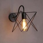 Bk vintage fer cage mur lampe rétro loft couloir escaliers lampe lumière salle de bains appliques applique ... Bk vintage fer cage mur lampe rétro loft couloir escaliers lampe lumière salle de bains appliques applique ...