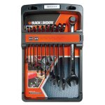 Cl�s combin�es - black & decker - bdht0 - 71618 - acier chrome - vanadium - finition chrom�e - 11 pi�ces ...
