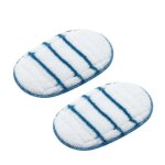 Accessoire aspirateur / cireuse black & decker 2 patins en microfibre pour balais vapeur black + decker ...