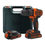 Black & decker bdcdd186kb perceuse visseuse 2 vitesses sans fil 18v 2x batteries Black & decker bdcdd186kb perceuse visseuse 2 vitesses sans fil 18v 2x batteries
