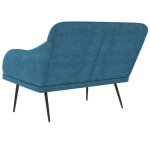 Black friday banc salon - jill - banquette / coffre - bleu 110x76x80 cm - velours bb290
