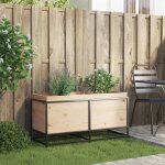 Black fridayjardini�re sur�lev�e - bac de jardin / jardini�re fleurs - grand profonde - 100x40x50cm bois ...