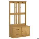 Black fridayportemanteau meuble d?entr�e vestiaire - sandnes 87x40x1595cm bois massif pin fr25 7831