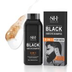 Black hair dye shampoosemi - permanent hair colorbarbe shampooing pour hommes teinture barbe hommes5 ...