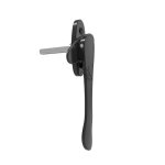 Poignée de fenêtre - black - aluminium - design mince - couleur noire - 7 mm carré Poignée de fenêtre - black - aluminium - design mince - couleur noire - 7 mm carré