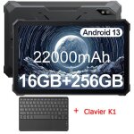 Blackview active 8 pro tablette incassable 10. 36 2. 4k fhd + 16go + 256go 22000mah(33w) g99 48mp + 16mp ...