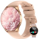 Blackview montre connecte femme 1. 43 cadre mtallique rond smartwatch avec rpondre / appeler / podomtre ...