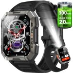Blackview montre connecte homme - batterie 900 mah - boussole - lampe de poche - smartwatch compatible ...