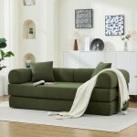 Bladez - canap� convertible 2 places avec 2 coussins matelas mousse � ressorts futon pour salon bureau ...