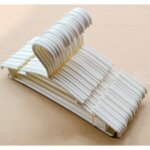 Blanc - lot de 10 pcs cintres en plastique crochet de v�tement pour b�b� ou enfant 27x15 cm