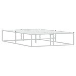 Blanc 120 x 200 cm - lit m�tal - charge maximale 150 kg - structure de lit - matelas non inclus - blanc ...