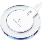 Blanc chargeur sans fil pad de charge + iphone rcepteur sans fil pour apple iphone 5 5s 6 6s 7 plus