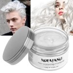 Blanc - - cire de coloration capillaire instantane pommade temporaire pour coiffure naturelle pour hommes ...