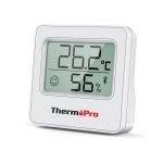 Blanc - thermopro tp357 numrique bluetooth connect tlphone app sans fil 80m station mto thermomtre ...