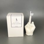 Bougie parfume - blanche - crative - forme de doigt moyen - dcoration intrieure