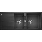 Évier - blanco - metra 8s - silgranit® - 2 cuves - 1 égouttoir réversible - anthracite Évier - blanco - metra 8s - silgranit® - 2 cuves - 1 égouttoir réversible - anthracite